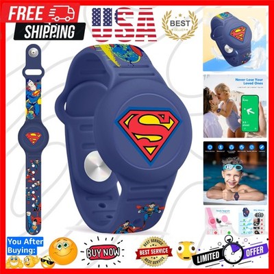 for Airtag Bracelet for Kids, Cute Cartoon Waterproof Air Tag Holder for Todd...