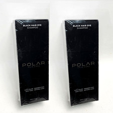 Polar Black Hair Dye Shampoo Rich Color Non-toxic Natural Care 200ml/6.7 oz