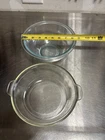 Vintage Pyrex 023-623-B Dish Deep Oval Casserole Glass & 323 mixing bowl