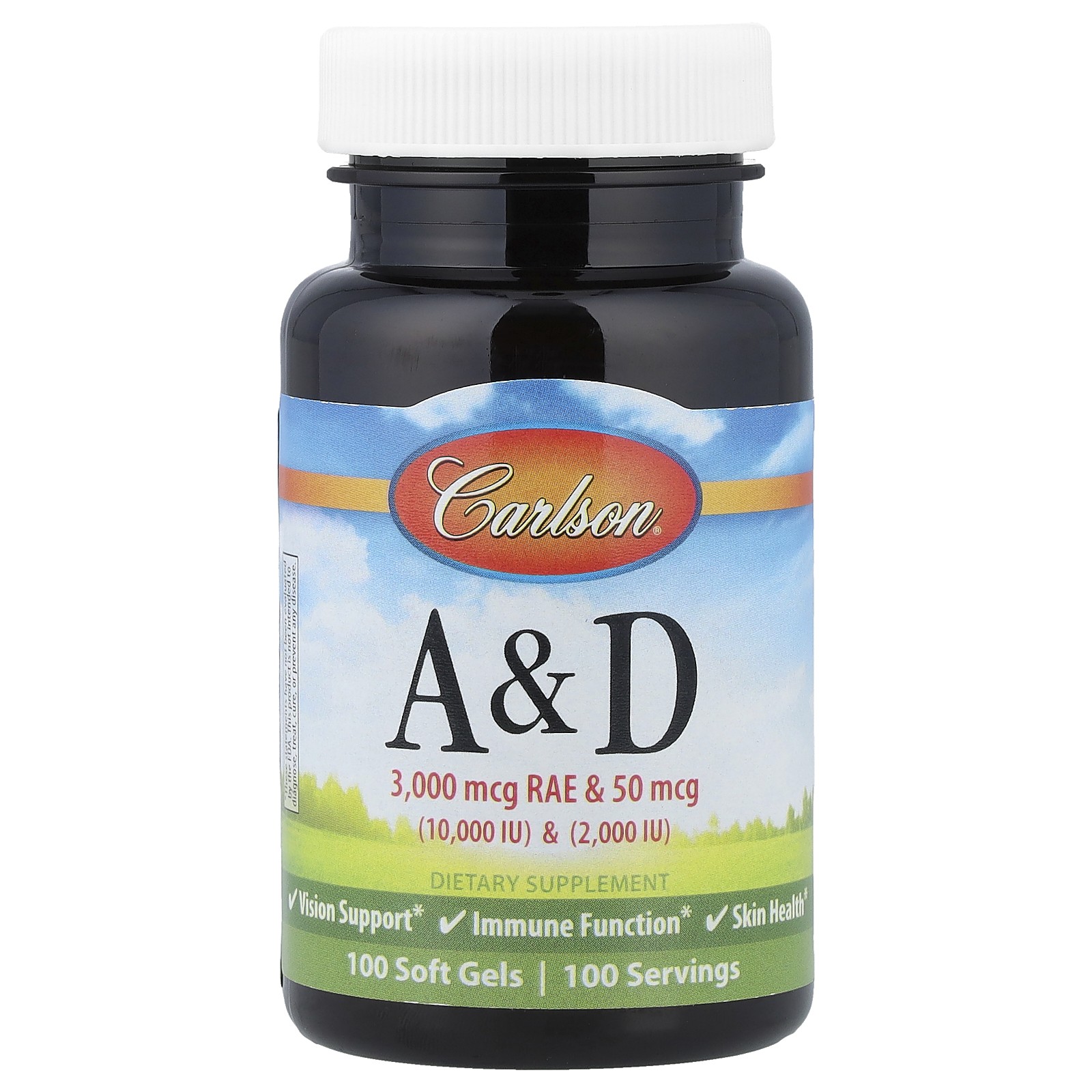 Витамины А и D, 100 мягких таблеток