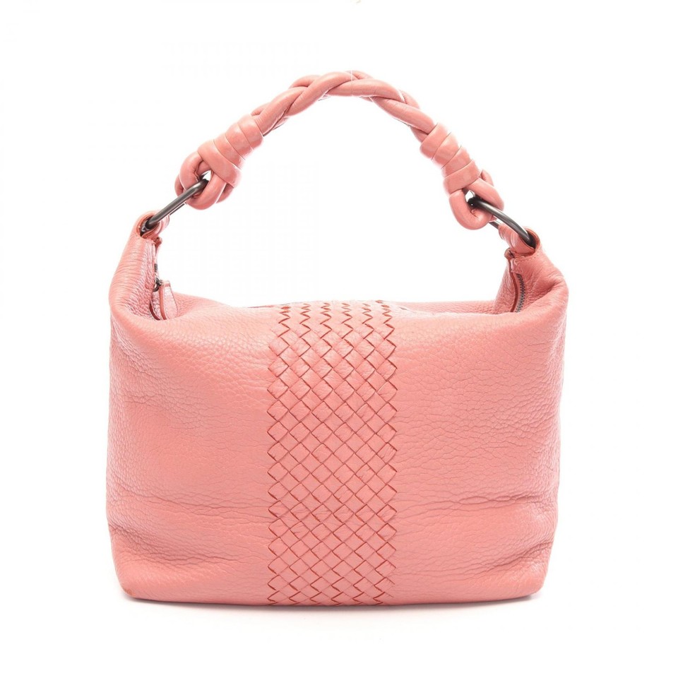 BOTTEGA VENETA Intrecciato Shoulder Handbag 179331 leather Pink Used Women