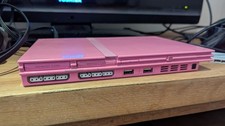 Sony PlayStation 2 Slim Pink Console with Two Controllers, memory card+12 games