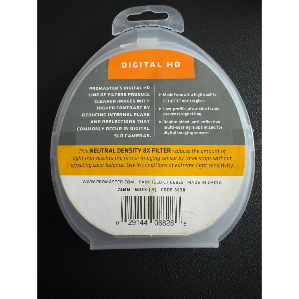 ProMaster 72mm Digital HD - ND - 8X .9 Variable Filter New Still Sealed #8828 - Image 2 of 3