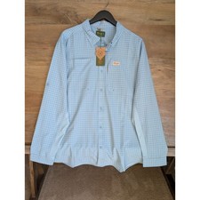 Marsh Wear Shirt Mens XL Cloud Blue Lenwood Hagood Tech Long Sleeve MWW2022 NWT