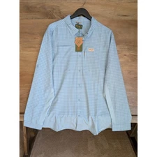 Marsh Wear Shirt Mens XL Cloud Blue Lenwood Hagood Tech Long Sleeve MWW2022 NWT