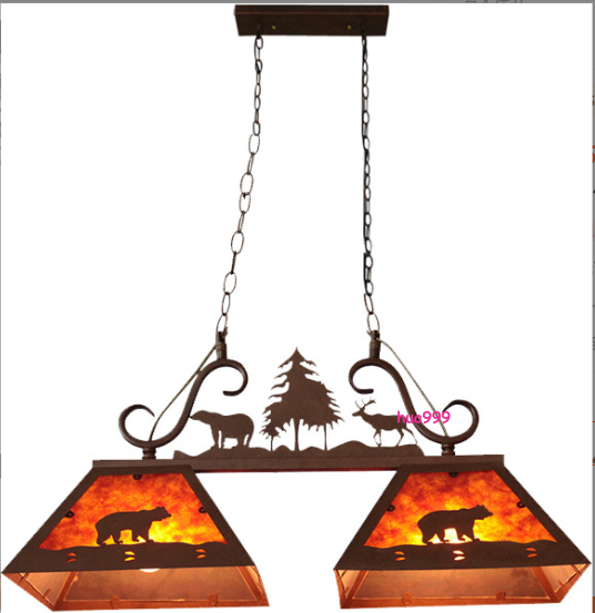 American Retro Restaurant Pendant Light Bar Western Bar Ceiling Lamp Chandelier