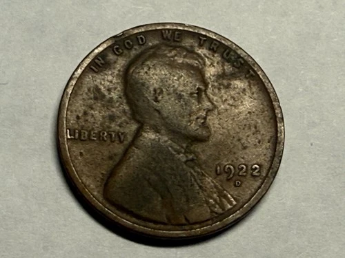 1922-D Lincoln wheat cent. Good. #u1