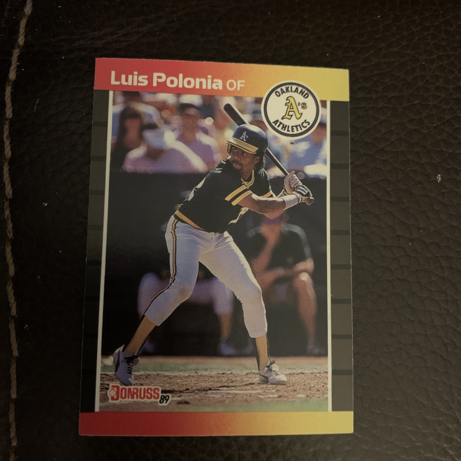 1989 Donruss #386 Luis Polonia Oakland Athletics