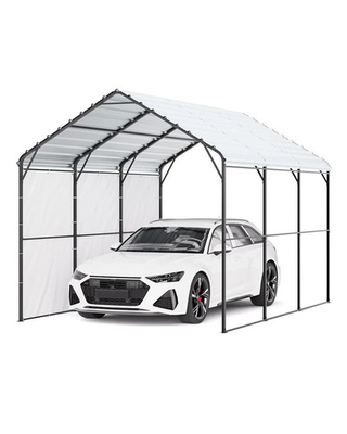 #ad #ad 10#x27; x 15#x27; Metal Carport Heavy Duty Outdoor Car Shelter Garage for Boats $370.99