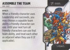 Card Only HeroClix Assemble the Team - OS005 Spider-Verse Marvel