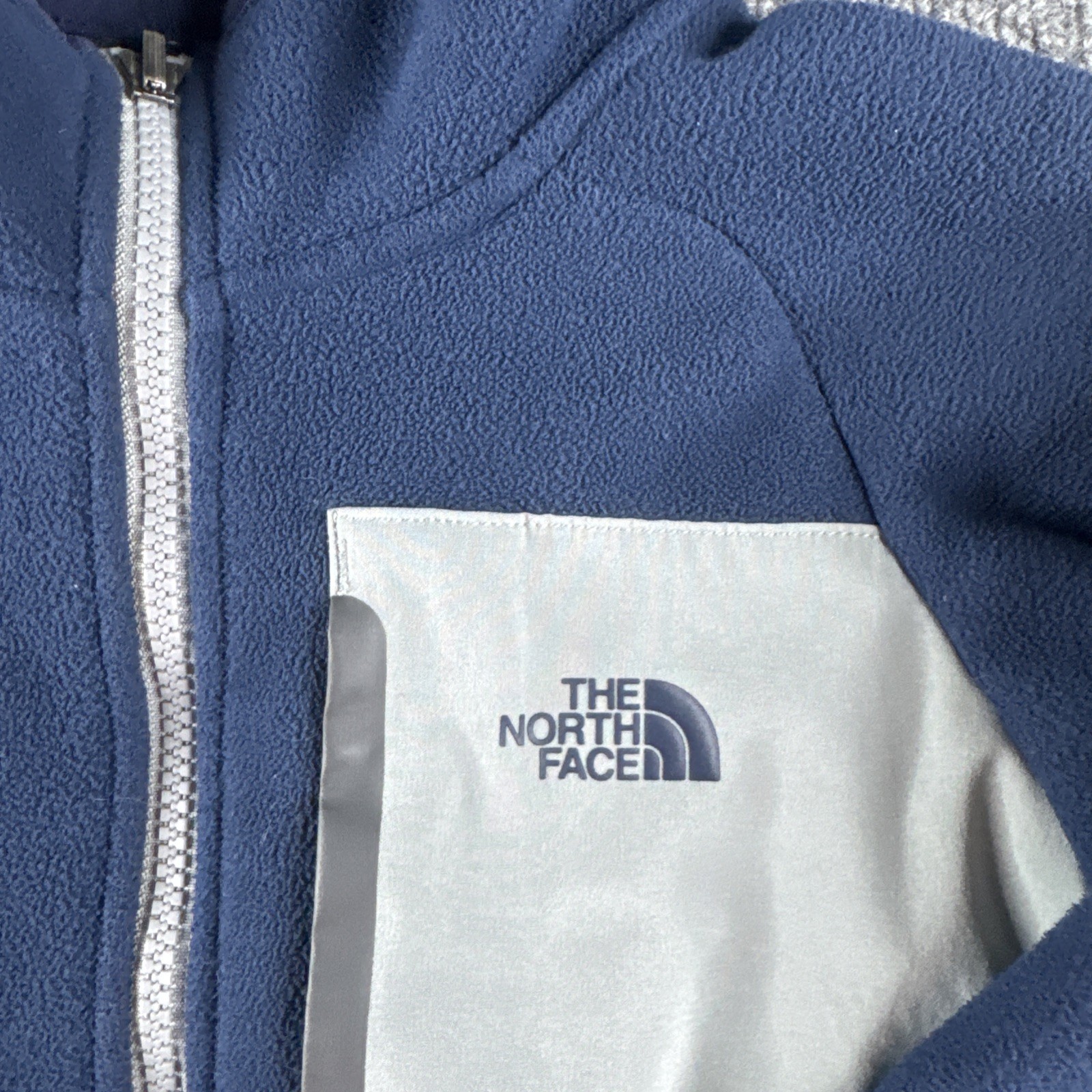 The North Face Chimborazo Hoodie Boys S Blue Jacket Sherpa Fleece Full Zip Gorp
