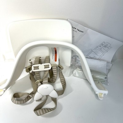 Stokke Tripp Trapp Baby Set White 5-Point Safety Harness Backrest Never Used
