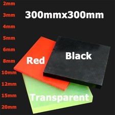 2mm - 25mm Thick PU Polyurethane Flat Plates Block Engineering Sheet 300 x 300mm