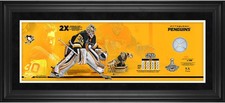 Matt Murray Penguins '17 Stanley Cup Champ Framed 10x30 Panoramic & Piece of Net