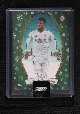 2024-25 Topps Total Football Festive Green 33/75 Jude Bellingham #614 14dq