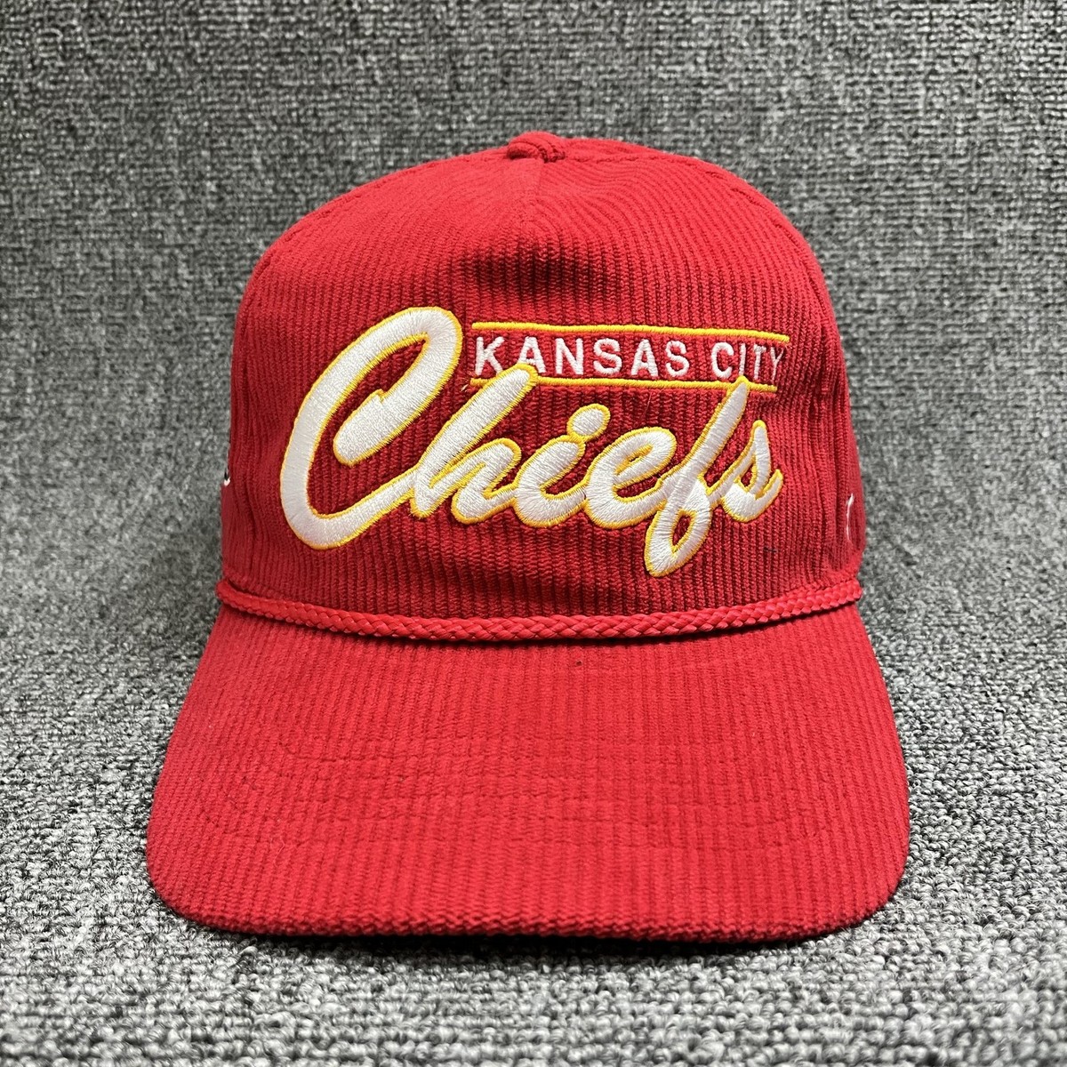 Kansas City Chiefs '47 Brand Double Header Corduroy Rope Hitch Snapback Hat Red