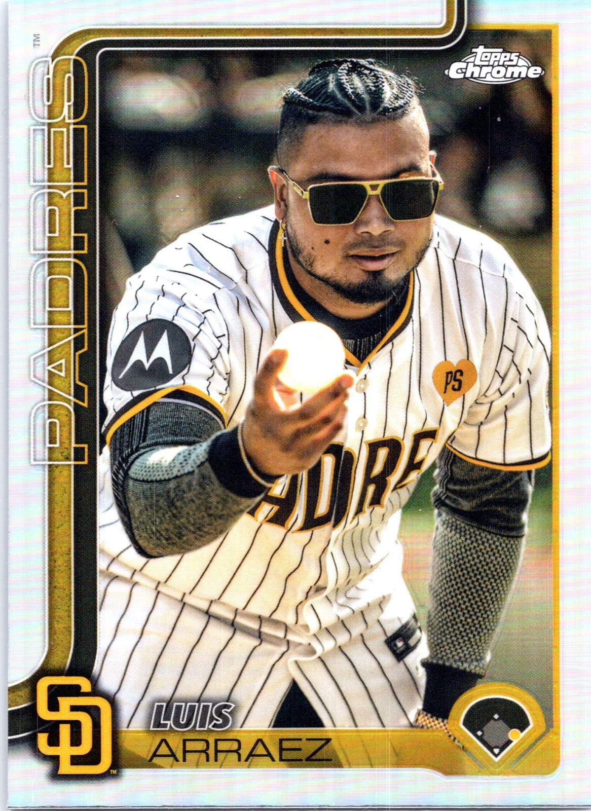 2025 Topps Chrome - Luis Arraez #216 Variation SP Refractor Padres