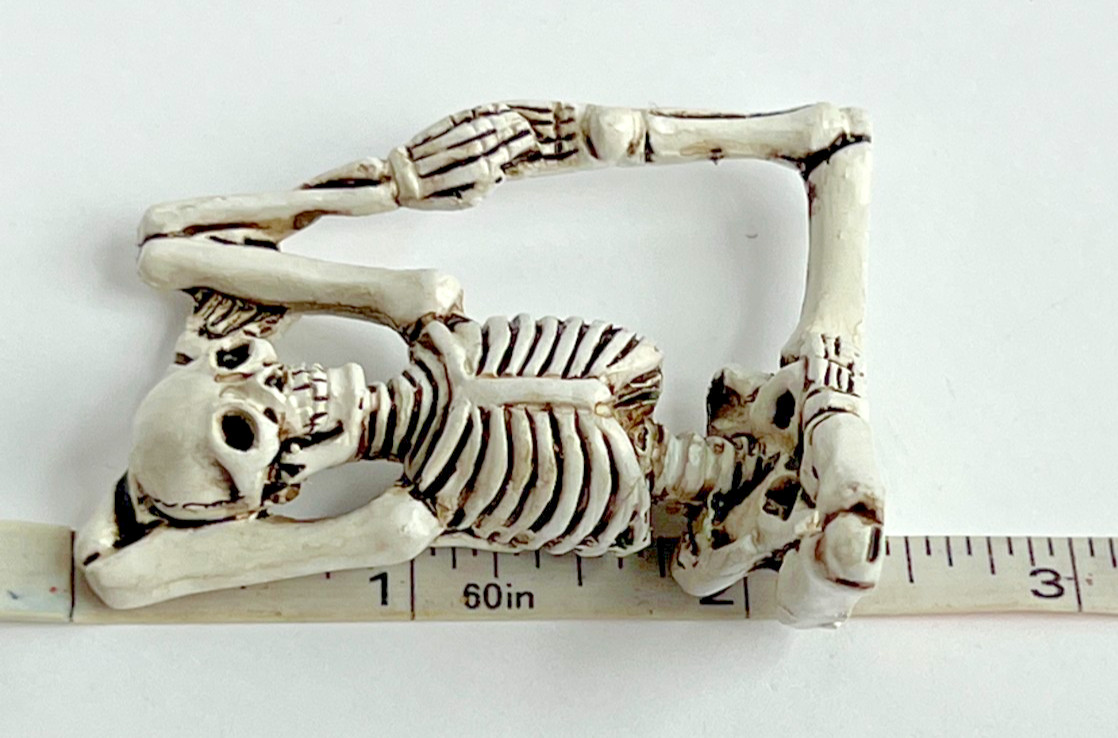 Creative Co-Op Set of 2 Yoga Skeleton Figurines