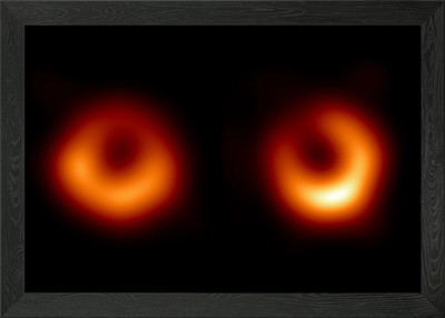 M87 Black Hole - First Image & One Framed Wall Art Poster Leinwanddruck Bild