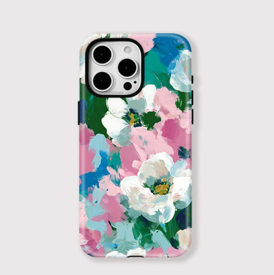 Pastell Blumen Garten Hülle iPhone 17 16 15 14 13 12 11 Pro Max Hülle