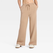 Women's Airy Sleek Wide Leg Sweatpants - All In Motion