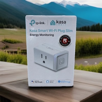 TP-Link Kasa Smart Wi-Fi Plug SLIM With Energy Monitoring White 15A KP-115 NEW