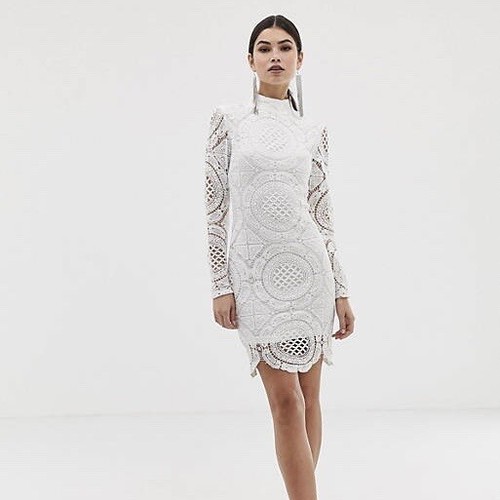 zara lace mini dress