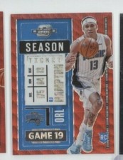 RJ HAMPTON 2020-21 CONTENDERS OPTIC SEASON TICKET RED WAVE PARALLEL RC #7 