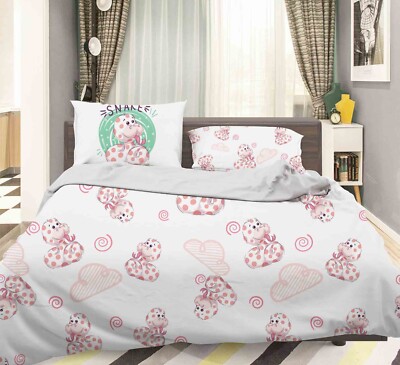 3D Snake Clouds Pattern Cartoon Quilt Cover Set Bedding Sets Pillowcases 64