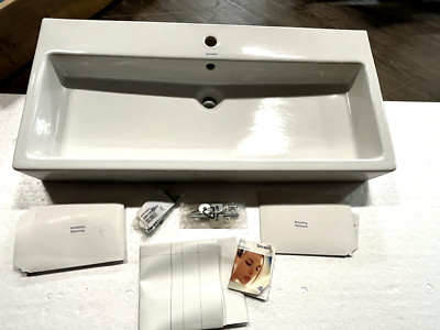 Duravit 45410 00 271 Wall Mounted Sink 39-3/8'' One Tap Hole Sink #1743 L12