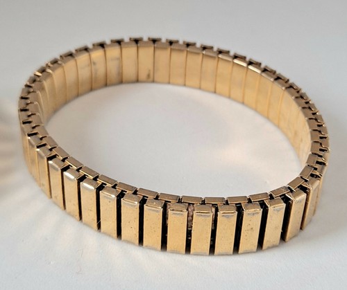 Lotto 4 Pezzi Braccialetti Elasticizzati Strass Lotto Gioielli Vintage - Foto 5 di 7