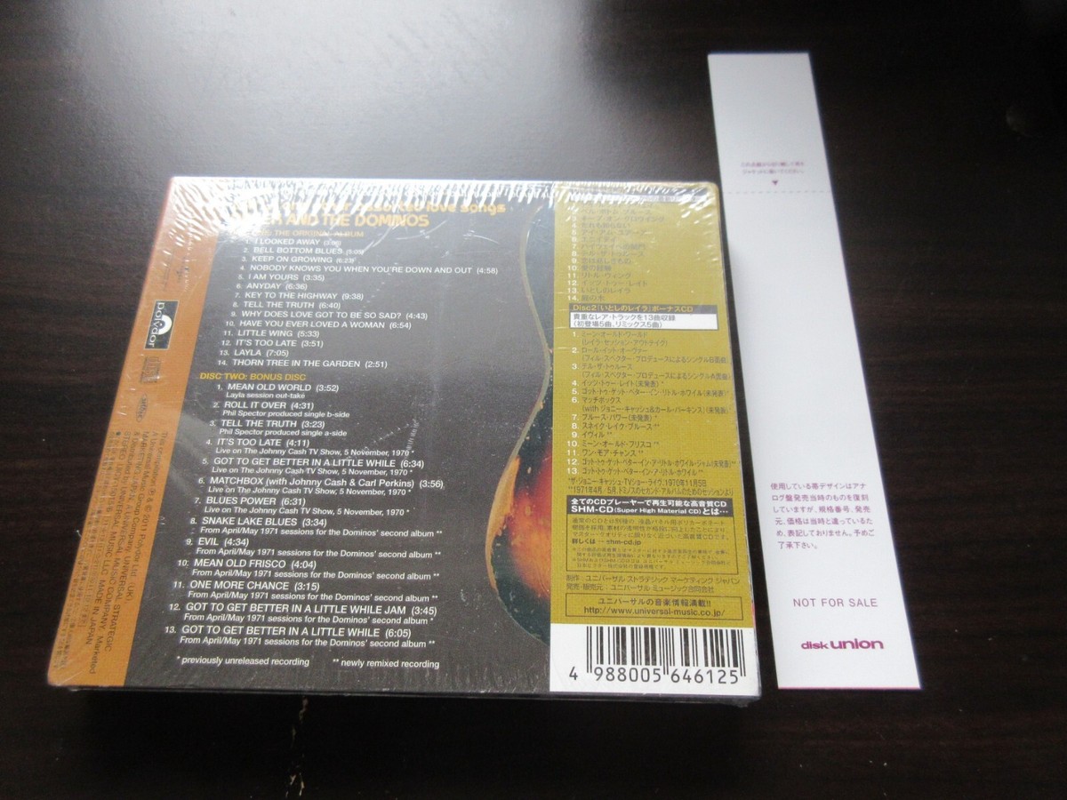 Derek & Dominos Layla Deluxe Japan DBL SHM CD w Promo OBI Eric