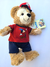 Duffy Bear Disney Parks Plush Hidden Mickey Mouse Sorcerer Shirt Red Hat 12" NWT