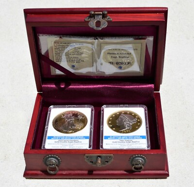 Platinum Accent Eagle Replica's, 1933 Saint Gaudens, 1861 Paquet