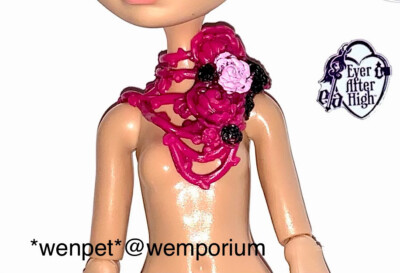 Ever After High Puppe Ersatzteile Bruyère Schönheit ungefedert Halsband Schal Acc