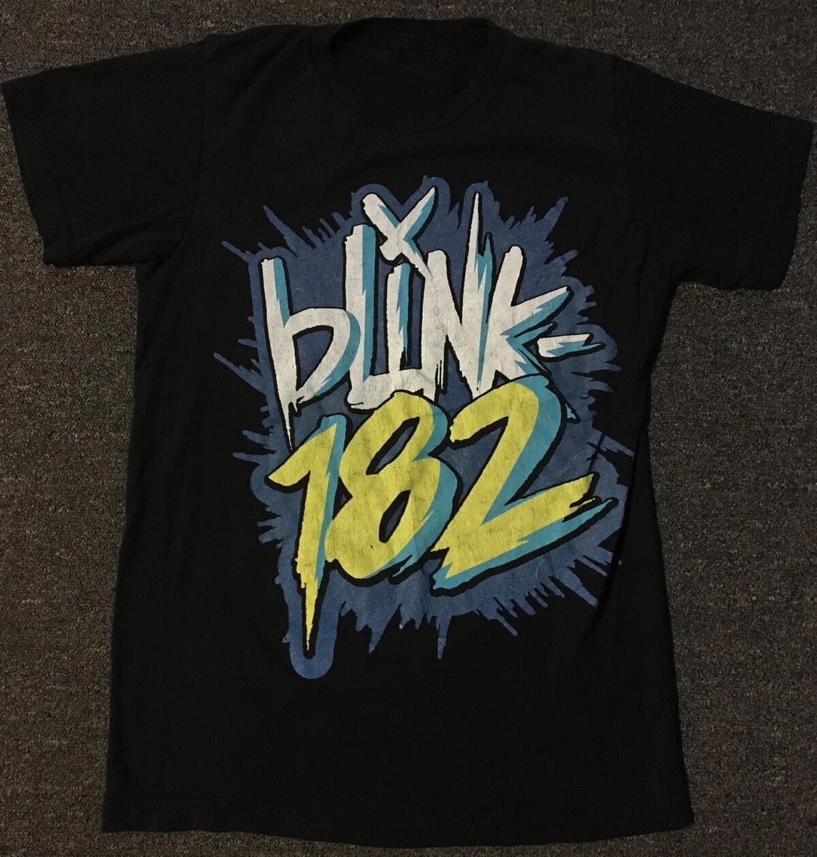 Blink 182 Shirt S Punk Rock Music Sum 41 Concert Tour Green
