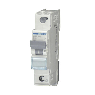 Hager LS-Automat MBS113 1 polig B 13A