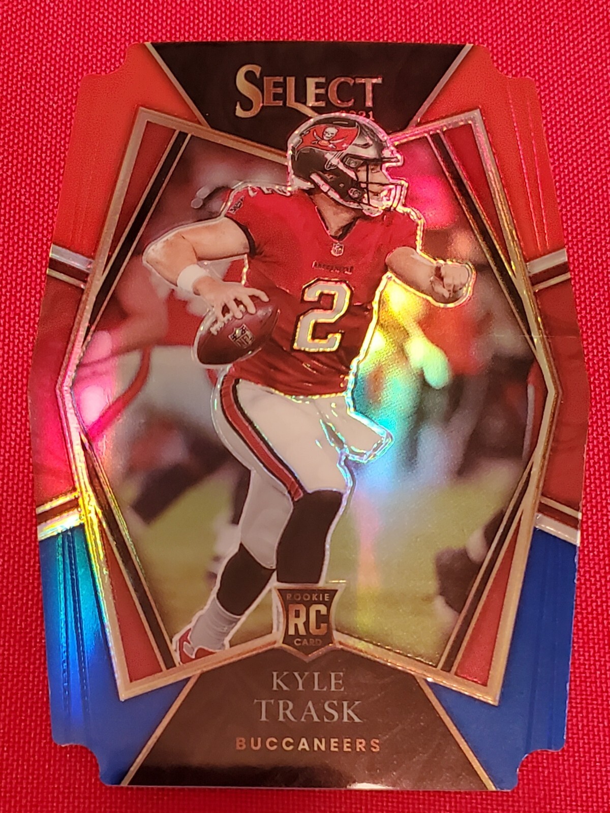 2021 SELECT PREMIER LEVEL ROOKIE DIE CUT BLUE RED KYLE TRASK RC  No. 163