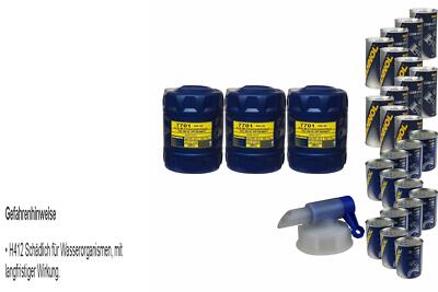 60L Motoröl MANNOL 7701 5W-30 12xLeak-Stop+Motor Doctor
