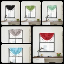 1PC LINED VALANCE SWAG ROD POCKET WINDOW DRESSING CURTAIN DECOR HOME STYLE RS8 