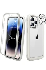 For iPhone 14 Pro Max Case Built-In Screen Protector Shockproof Protective Cover