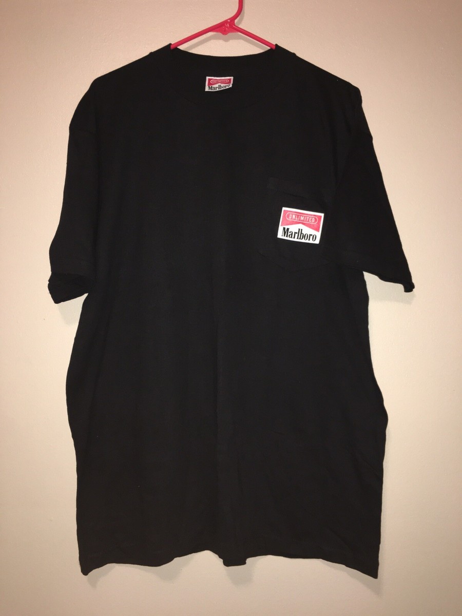 Vintage Marloboro Unlimited Cigarette Black Train T Shirt
