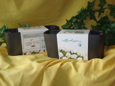 2x(a 16,5 /St.) Blumentopf Pflanzgefäß Lechuza Delta 10 Tischgefäß anthrazit