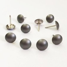 200PCS Upholstery Tacks D11mm/0.43" Frosted Grey Nails Decorative Tacks for S...