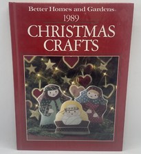 Better Homes  Gardens Christmas Crafts Book 1989 First Edition Vintage