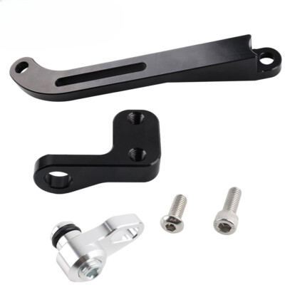 Black Throttle Cable Bracket LSA (For Lokar Throttle Cable) Main Billet Bracket