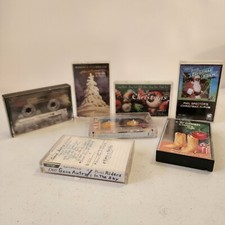 7 Vintage Christmas Cassette Tapes Albums UNTESTED.