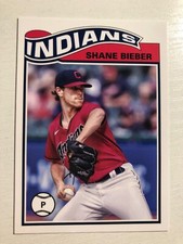 2021 Topps UK Edition 1978-79 Redux Parallel Shane Bieber Indians SR9
