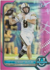 2022 Bowman Chrome University Connor Bazelak Pink Refractor SP RC Bowling Green