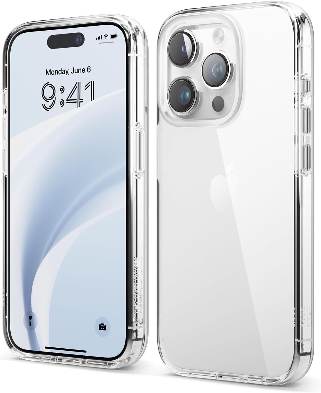 Hybrid Clear Case Compatible with iPhone 15 Pro Case- 6.1' -Military Grade Drop
